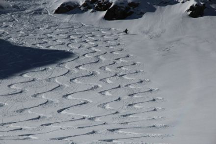 Ein perfekter Tag oberhalb der Schneegrenze am Giglistock. Bild: Daniel Gerstgrasser