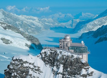Im Bild ist die Forschungsstation Jungfraujoch zu sehen
