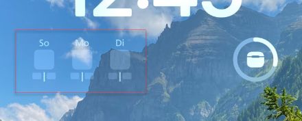 Widgets (unter iOS) sind leer.