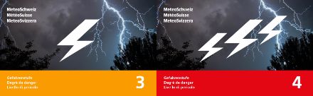 Verbildlichung der Gewitterwarnungen im MeteoSchweiz Blog.