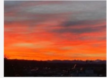 Morgenrot in Dietlikon.