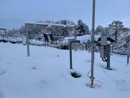  	Photo der SwissMetNet Station Schaffhausen im Winter