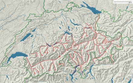 Abbildung 3: Typische Talwinde in den Schweizer Alpen.