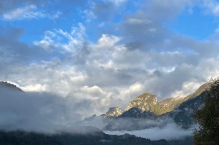 Wettereindruck heute Morgen in Ennenda. Foto: Meteomeldung/App