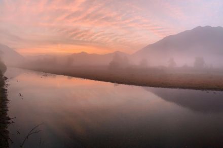 Nicht unwetterartig, sondern herbstlich ruhig zeigte sich der Morgen in Gordola/TI. Bildquelle: Meteomeldung/App