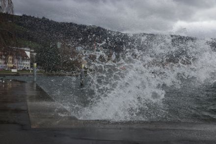 Sturm am 10.3.23 am Zugersee (Symbolbild von D. Gerstgrasser)