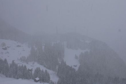 Auf dem Arni oberhalb Amsteg im Kanton Uri kehrte heute der Winter in eindrucksvoller Weise zurück. Bildquelle: https://www.foglia.org/webcam/arni/#/bestof.