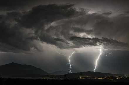 Gewitter über der Zentralschweiz im Juli 2023. Bild: U. Graf