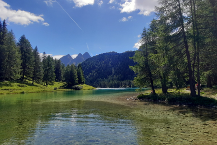 Am Palpuognasee konnte R. Bleiker heute bei sommerlichen Bergtemperaturen nochmals Sonne tanken.