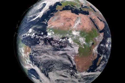 Satellitenbild der Erdkugel