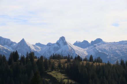 «Es herbschtelet»: Etwas Neuschnee in den letzten Tagen auf den Schwyzer Voralpen. Bild: D. Gerstgrasser