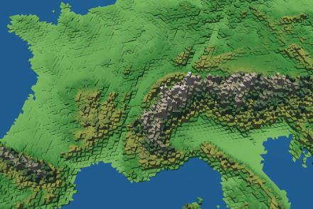 Das neue Datenmodell ICON basiert auf einem Dreiecks-Gitternetz, das die gesamte Erde überspannt. Bild: ICON.