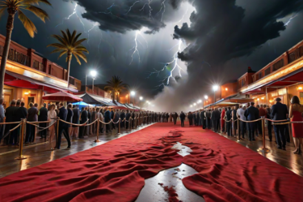 Leicht überdramatisiertes Titelbild zur wilden Wetterparty zum Welttag der Meteorologie. KI generiert, produziert auf hotpot.ai/art-generator