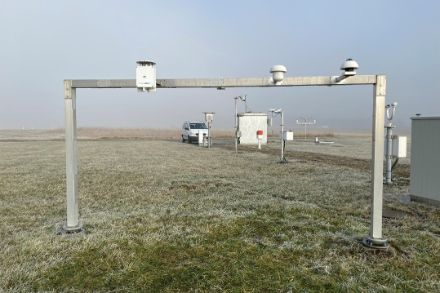 Eine der 160 vollausgerüsteten automatischen Messstationen in der Schweiz, hier am Flughafen Zürich. 