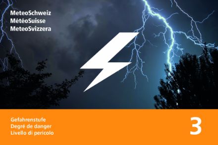 Gefahr vor Gewitter Stufe 3
