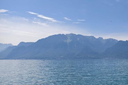 Genfersee von Vevey aus