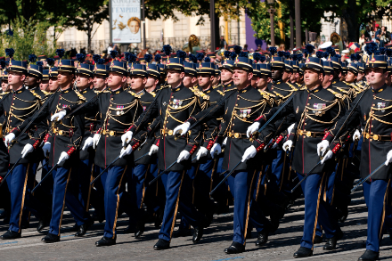Parade der französischen Nationalgendarmerie am 14. Juli.