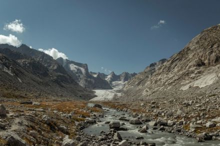 Foto des Vadrec del Forno (Fornogletscher) im Val Forno südlich von Maloja 