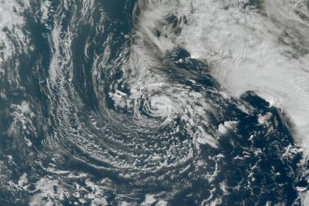 Satellitenbild vom Sturm
