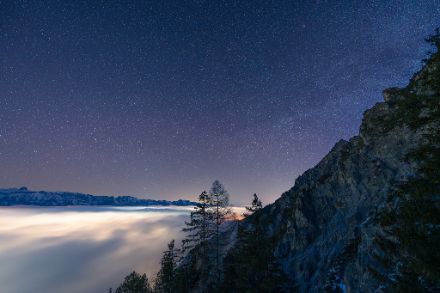 Nebelmeer im Rheintal im Februar 2025