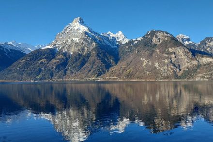Sonniges Wetter in Flüelen UR. Bild: Meteomeldungen/App