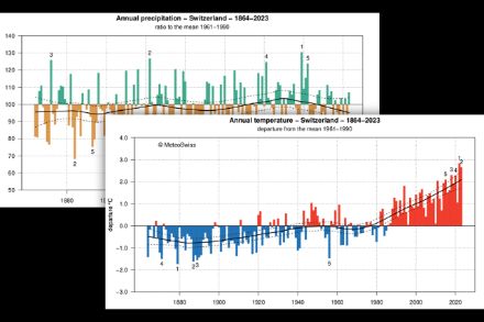 Entwicklung von Temperatur und Niederschlägen